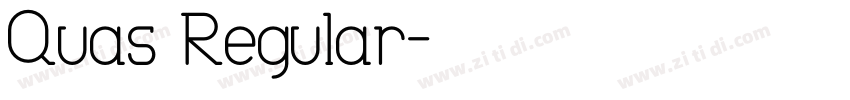 Quas Regular字体转换